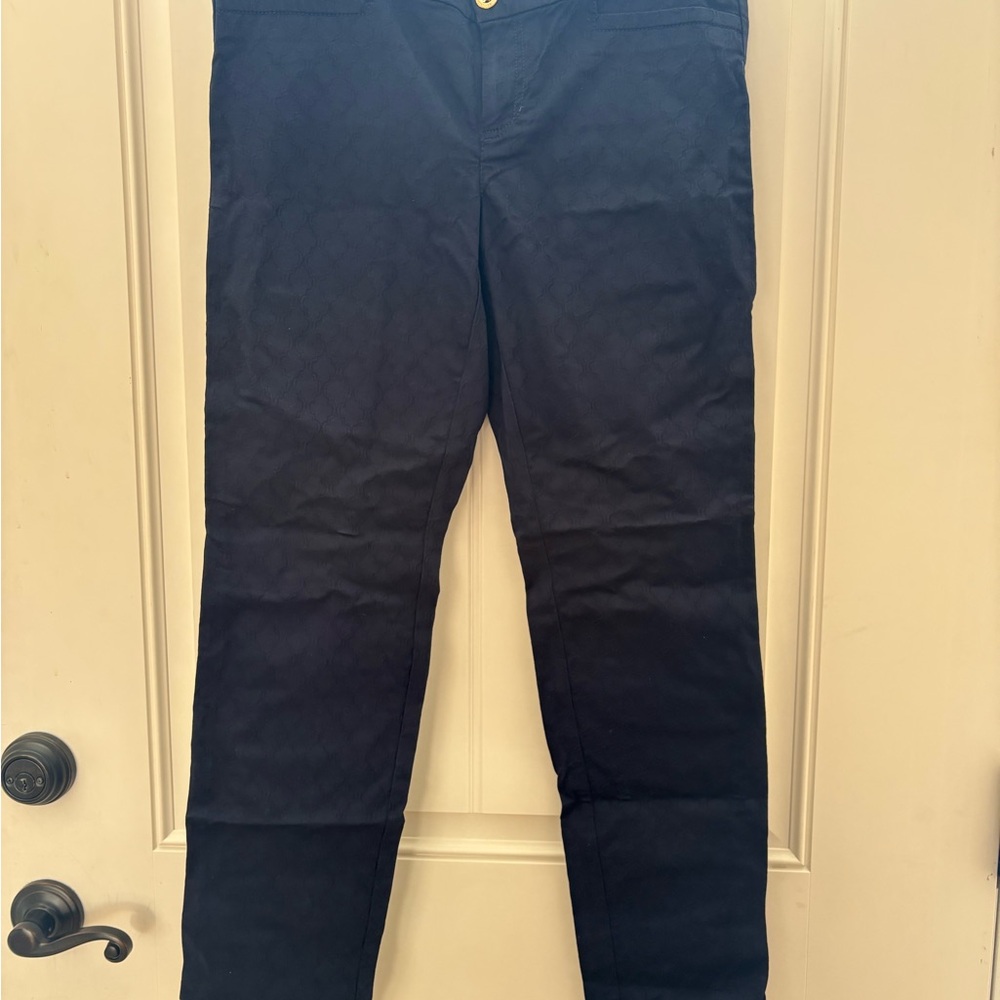 Lilly Pulitzer Navy Slim Chino Pants
